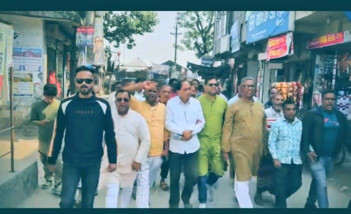 শার্শায় লিটনের নেতৃত্বে লকডাউন বিরোধী বিক্ষোভ মিছিল