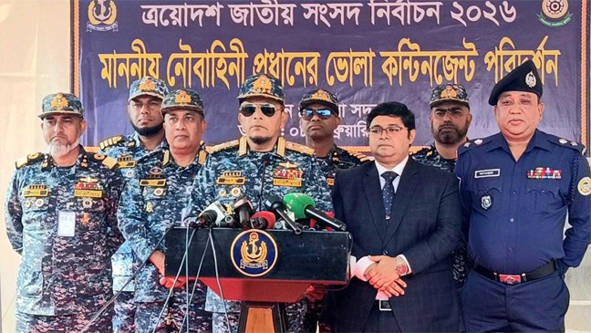 দুর্গম এলাকায় ভোটকেন্দ্রের নিরাপত্তায় হেলিকপ্টার মোতায়েন থাকবে: নৌবাহিনী প্রধান