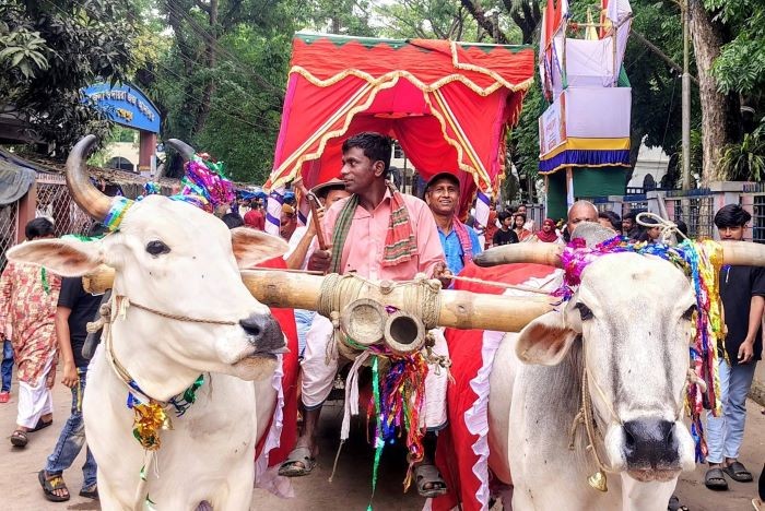 বাংলা নববর্ষ উপলক্ষে শেরপুরে বৈশাখী শোভাযাত্রা ও ৩ দিনব্যাপী লোকজ মেলার উদ্বোধন